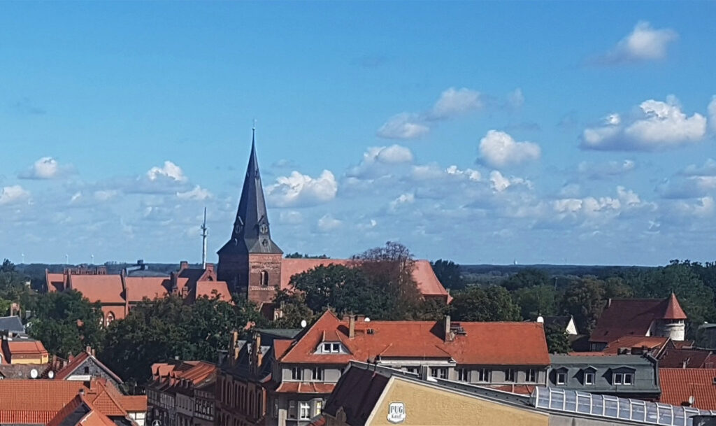 Blick Richtung Katharinenkirche (2019), Foto: Hansestadt Salzwedel