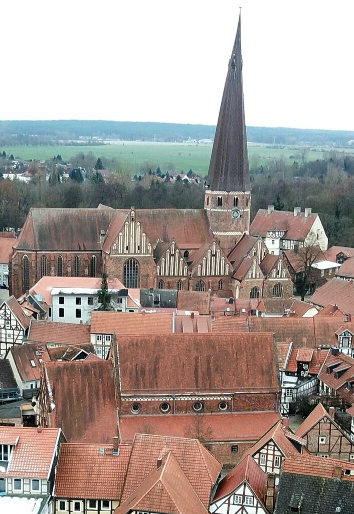 Blick Richtung Marienkirche (2021), Foto: Hansestadt Salzwedel