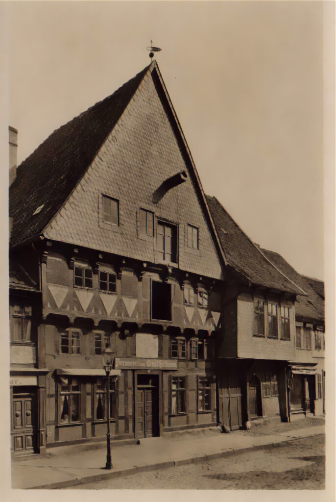 Fachwerkspeicher in der Neuperverstraße (um 1902), Foto: Johann-Friedrich-Danneil-Museum